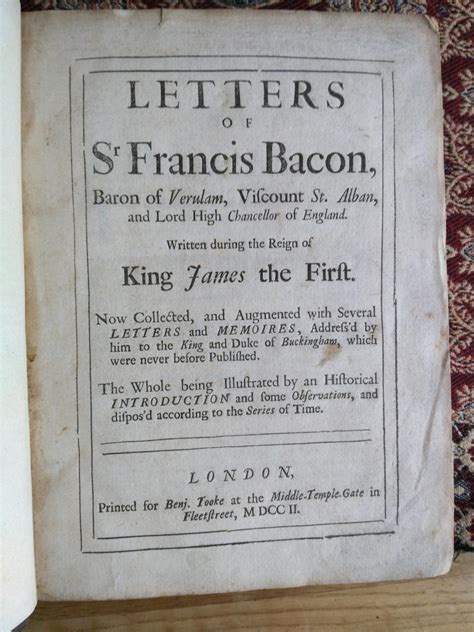 francis bacon letters to england